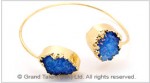 Lapis Druzy Bangle