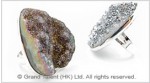 Rainbow Druzy Agate Ring