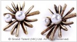 Flower Pearl Stud Earrings