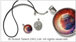 Galaxy Universe Glass Cabochon Pendant Necklace