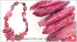 Multi Fuchsia Agate Necklace