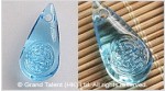 Glass Carved Teardrop