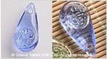 Glass Carved Teardrop