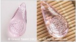 Glass Carved Teardrop