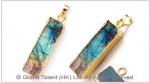 Labradorite Madagascar Rectangle Pendant