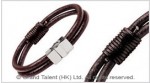 Men's Style Brown Double Leather Bracelet