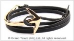 Leather Anchor Bracelet