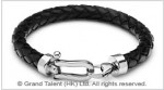 Horseshoe Braided Leather Bracelet