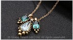 Crystal Drop Chain Necklace