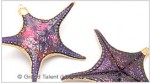 Natural Purple Starfish Pendant