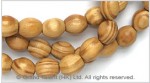 Natural Striped Wood Bead