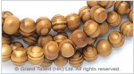 Natural Striped Wood Bead