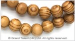 Natural Striped Wood Bead