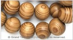 Natural Striped Wood Bead