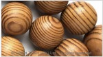 Natural Striped Wood Bead