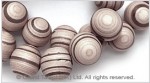 Natural Striped Wood Bead