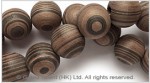 Natural Striped Wood Bead