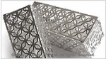 Cuboid Cage Crystal Diamond Pendant Charm