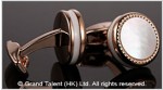 Mother of Pearl Brass Designer Cufflinks