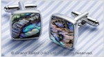 Abalone Paua Shell Brass Designer Cufflinks