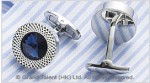 Sapphire Crystal Brass Designer Cufflinks