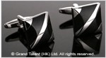 Black Onyx Brass Designer Cufflinks