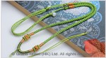 Apple Green Chinese Knotted String Cord Necklace
