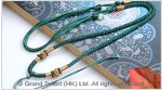 Dark Green Chinese Knotted String Cord Necklace