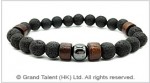 Men's Style Natural Lava Hematite Bracelet