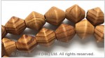 Natural Striped Wood Bead